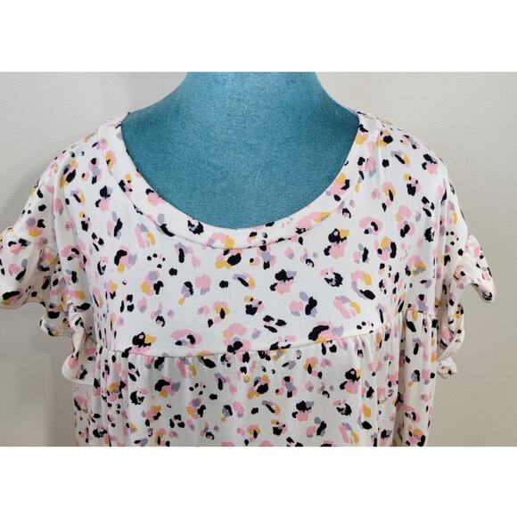 Anthropologie Entro Dress Womens Large Whimsical Cottagecore Grandmacore Ruffled - Picture 2 of 9